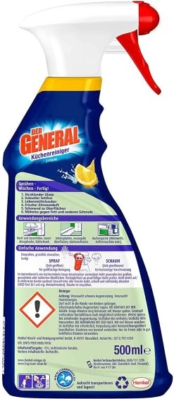 Der General Küchenreiniger Zitrone Spray 500 Ml Reinigungsmittel Reiniger -Reinigungsmittel Laden 026a841b ac6a 4da5 8465 08a8e056c52e