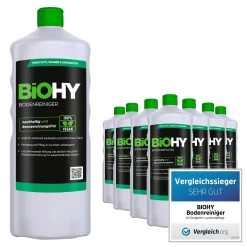 BiOHY Bodenreiniger (12x1l Flasche) | Konzentrat Für Alle Reinigungsgeräte Und Alle Hartböden | Angenehmer Geruch Und Streifenfreie Reinigung -Reinigungsmittel Laden 0bfef4ac 6d17 4f7a 8c11 cf95311b31d5 3