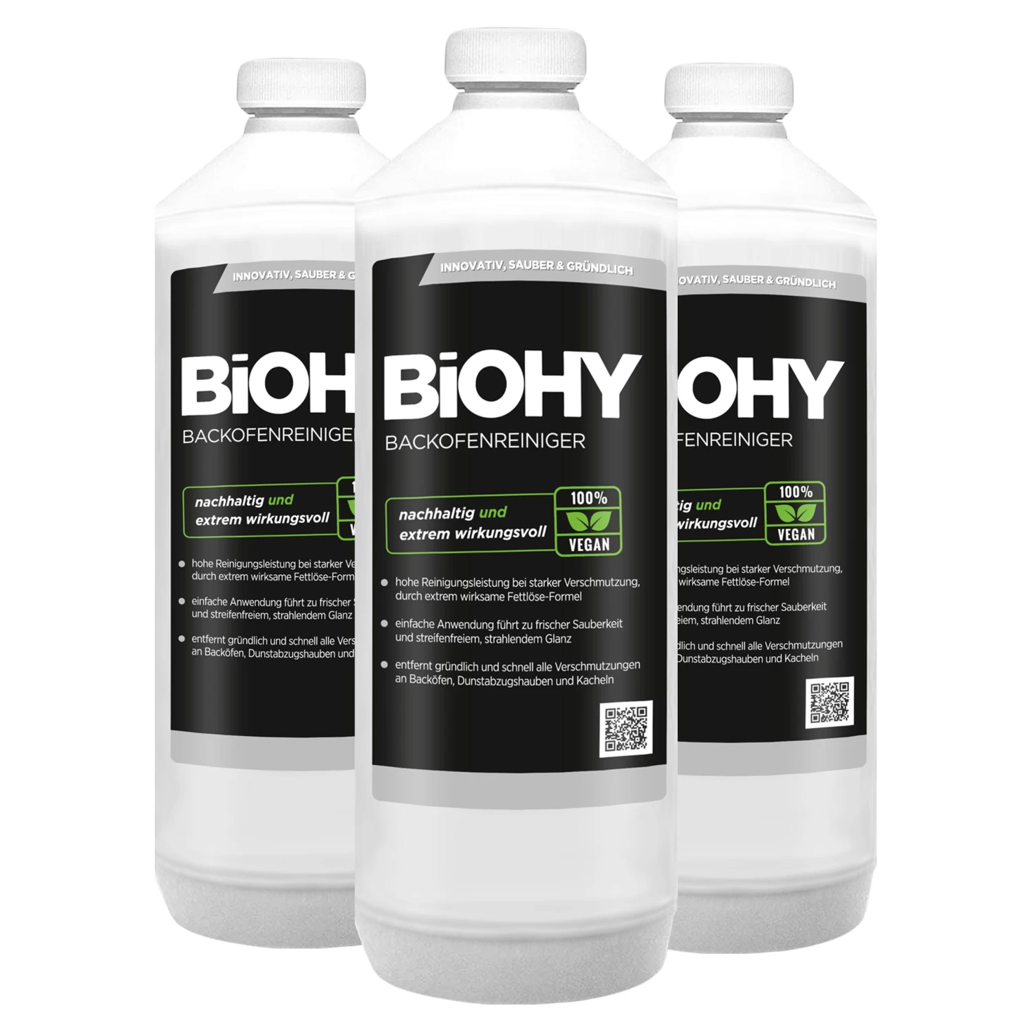 BiOHY Backofenreiniger Hochkonzentrat (9x1l Flasche) | Profi Grillreiniger, Fettlöser EXTRA STARK | Zur Einfachen Und Schnellen Ofenreinigung 4 BiOHY Backofenreiniger Hochkonzentrat (9x1l Flasche) | Profi Grillreiniger, Fettlöser EXTRA STARK | Zur Einfachen Und Schnellen Ofenreinigung – Bild 2