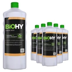 BiOHY Creme Seife (6x1l Flasche) | Hautschonende, Rückfettende Und Geruchsneutrale Handseife PHOSPHATFREI | Ohne Parfüm Und Farbstoffe 9 BiOHY Creme Seife (6x1l Flasche) | Hautschonende, Rückfettende Und Geruchsneutrale Handseife PHOSPHATFREI | Ohne Parfüm Und Farbstoffe -Reinigungsmittel Laden 10d145aa fd66 4f72 a2c6 19234a3c4e56 1