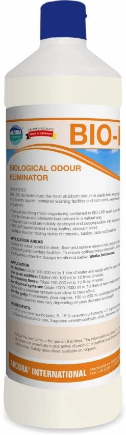 ARCORA Biologischer Reiniger Und Geruchstilger BIO-LIVE, 1L