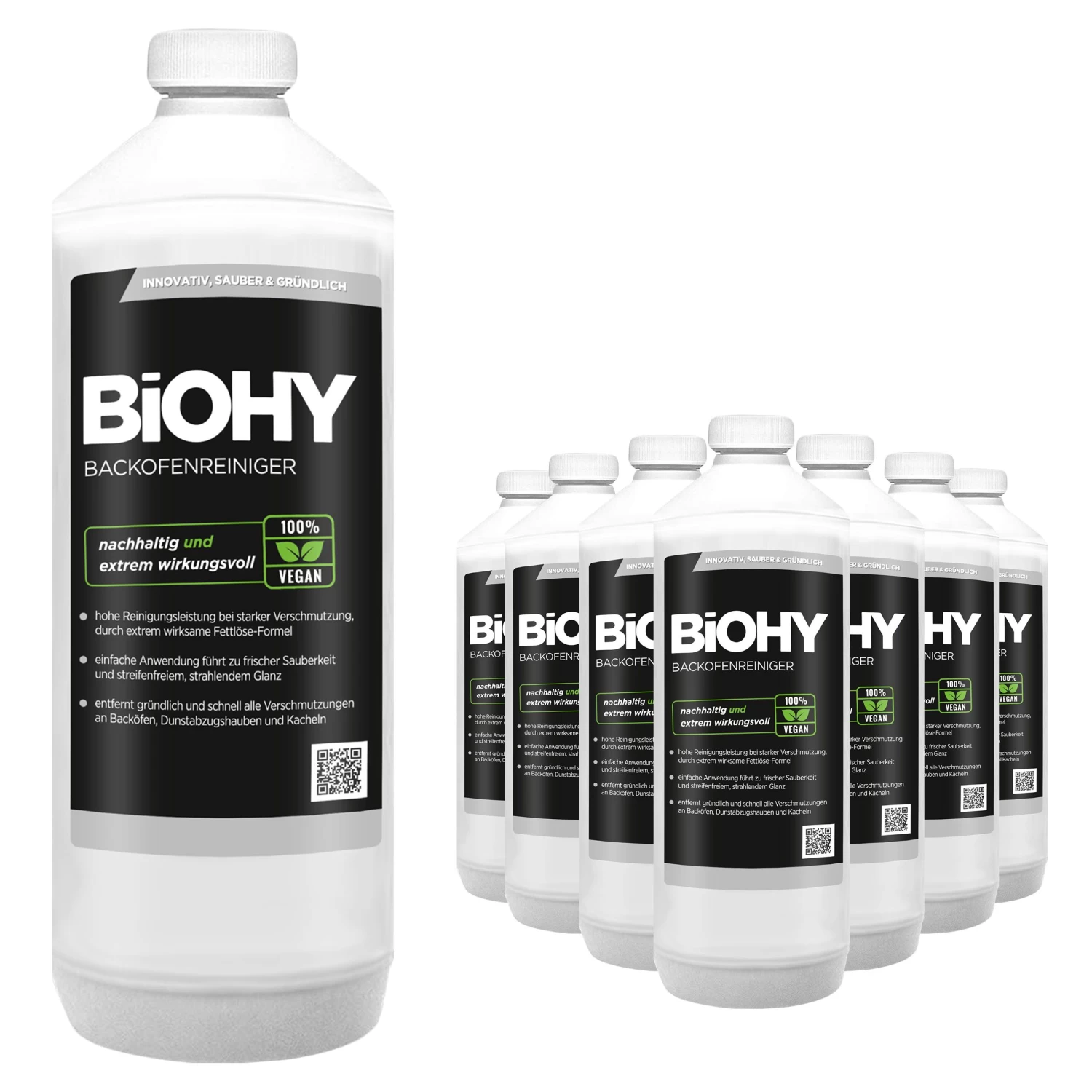 BiOHY Backofenreiniger Hochkonzentrat (9x1l Flasche) | Profi Grillreiniger, Fettlöser EXTRA STARK | Zur Einfachen Und Schnellen Ofenreinigung 3 BiOHY Backofenreiniger Hochkonzentrat (9x1l Flasche) | Profi Grillreiniger, Fettlöser EXTRA STARK | Zur Einfachen Und Schnellen Ofenreinigung