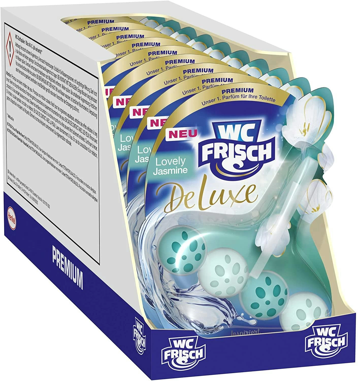 WC-Frisch DeLuxe Lovely Jasmin 10x50g WC Reiniger WC Duftspüler Reinigung 3 WC-Frisch DeLuxe Lovely Jasmin 10x50g WC Reiniger WC Duftspüler Reinigung