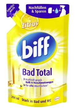 Biff Bad Total Zitrus Badreiniger Reiniger Reinigungsmittel 6x250ml Nachfüllpack -Reinigungsmittel Laden 49c9bee8 1ed2 4aed bea4 2a17fc826cce
