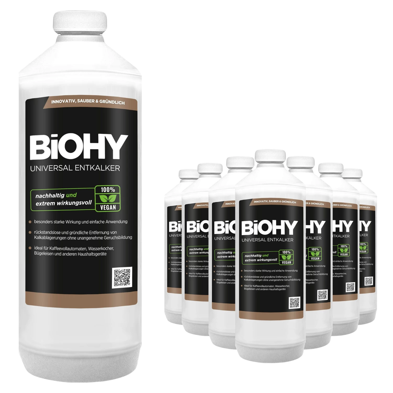 BiOHY Universal Entkalker (9x1l Flasche) | Konzentrat Für 20 Entkalkungsvorgänge Pro Flasche | Kompatibel Mit Allen Kaffeevollautomaten 6 BiOHY Universal Entkalker (9x1l Flasche) | Konzentrat Für 20 Entkalkungsvorgänge Pro Flasche | Kompatibel Mit Allen Kaffeevollautomaten – Bild 4