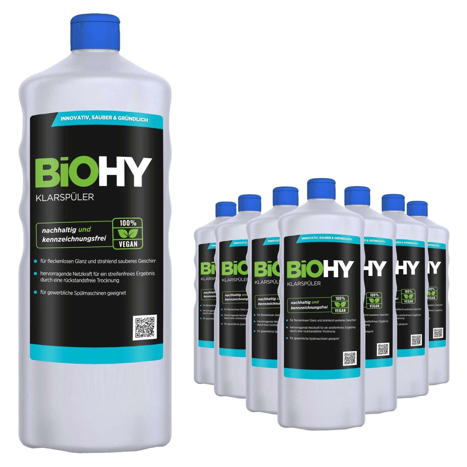 BiOHY Klarspüler (3x1l Flasche) | Ökologisches Hochkonzentrat | Geeignet Für Alle Spülmaschinen, Für Unschlagbaren Glanz Auf Gläsern & Geschirr 7 BiOHY Klarspüler (3x1l Flasche) | Ökologisches Hochkonzentrat | Geeignet Für Alle Spülmaschinen, Für Unschlagbaren Glanz Auf Gläsern & Geschirr – Bild 5