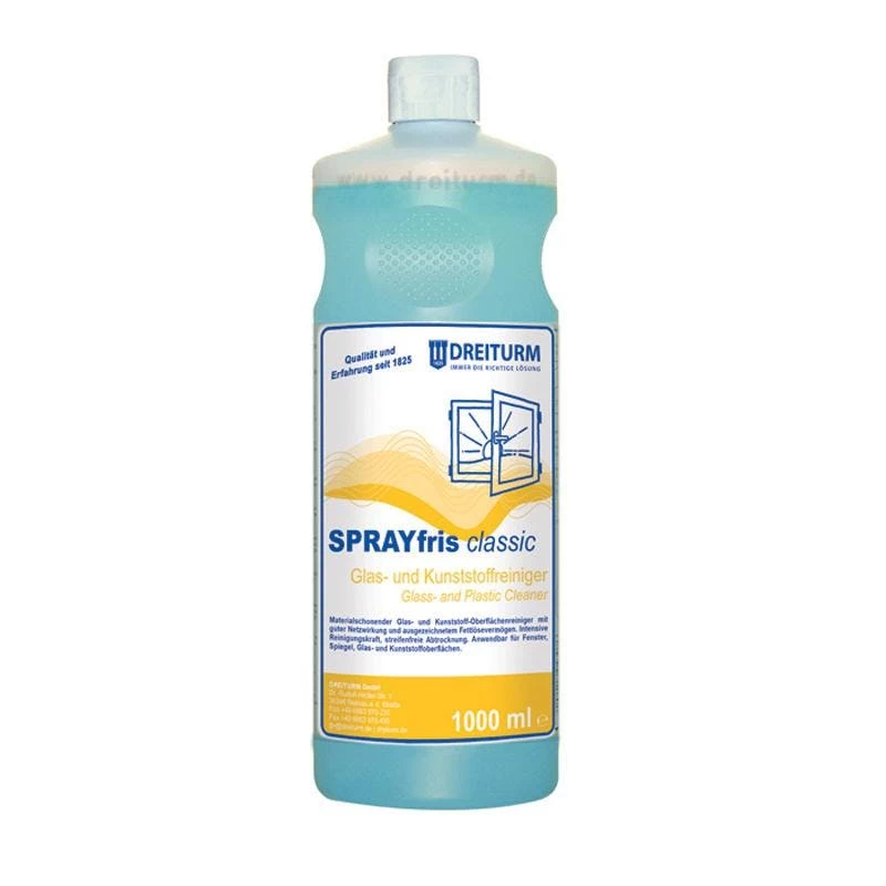 Dreiturm Sprayfris Classic Glas- Und Kunststoffreiniger 1 L Flasche 3 Dreiturm Sprayfris Classic Glas- Und Kunststoffreiniger 1 L Flasche