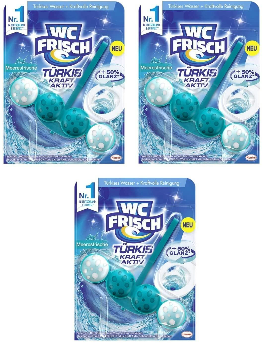 WC-Frisch Kraft Aktiv Duftspüler Frische Brise 50g WC-Reiniger Reinigung 9 WC-Frisch Kraft Aktiv Duftspüler Frische Brise 50g WC-Reiniger Reinigung – Bild 7