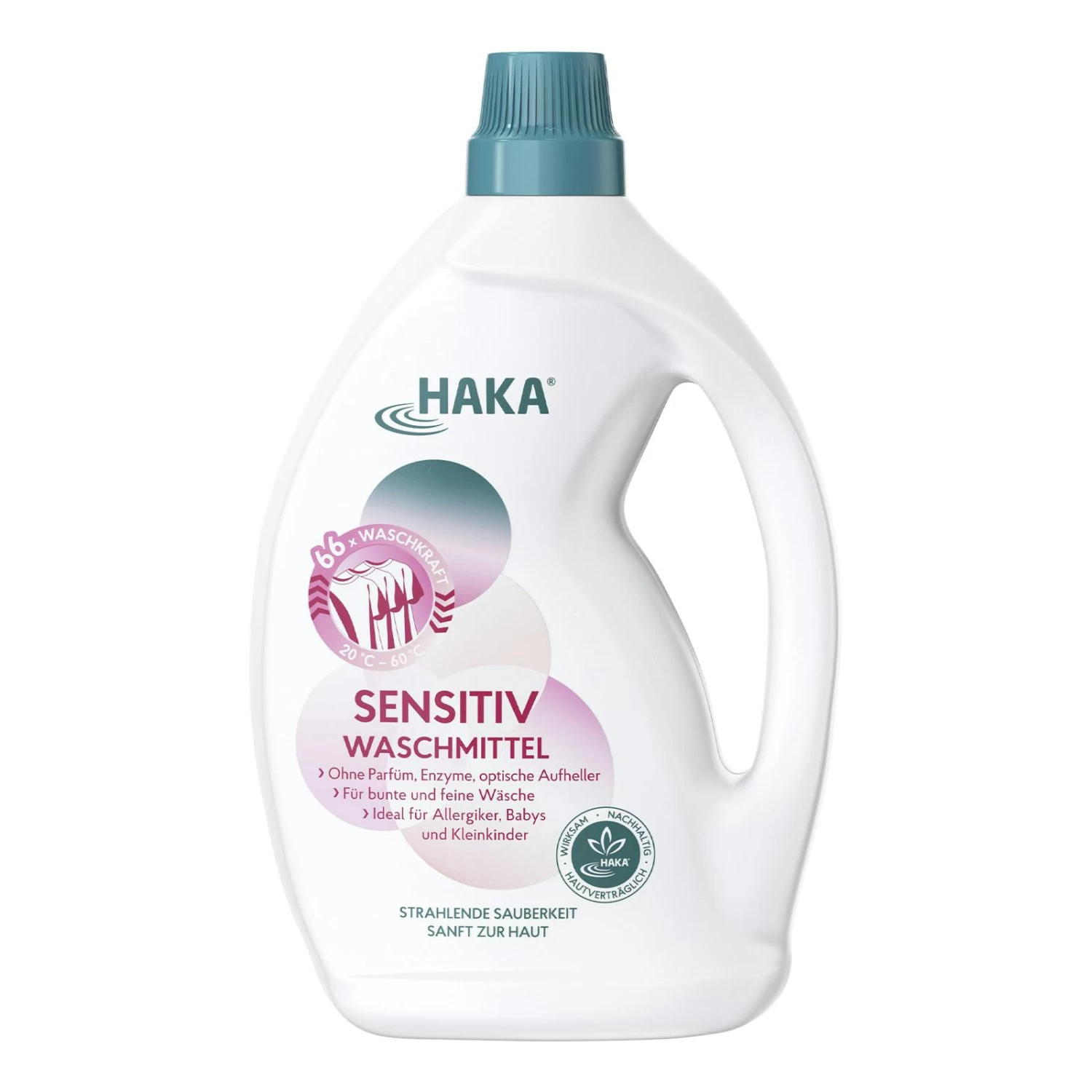 HAKA Sensitiv Waschmittel Flüssig, 2 Liter