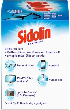 Sidolin Brillen Putztücher 50 Stück Reinigungstücher Brillenputztücher Reiniger -Reinigungsmittel Laden 93951b7c db0b 4d87 a837 5e51ee5f2108