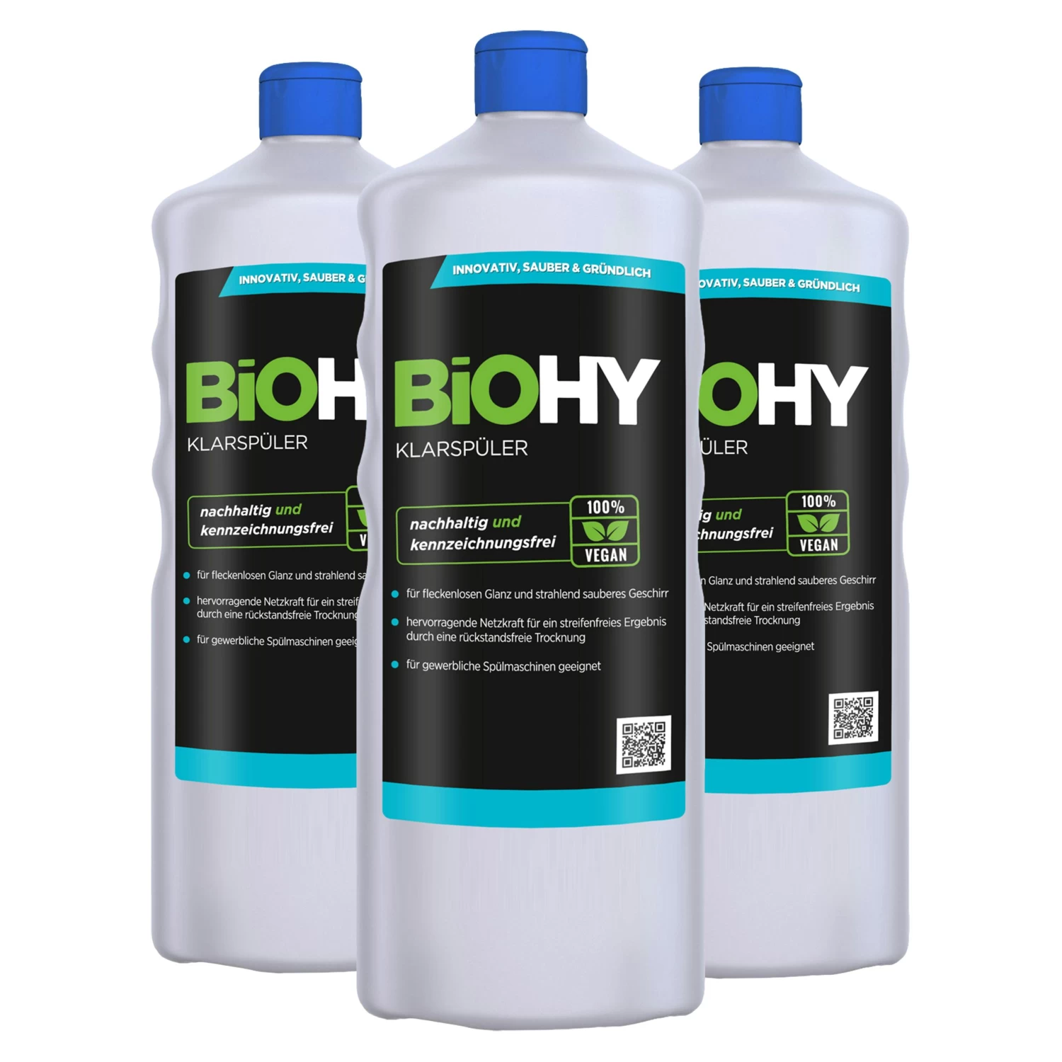 BiOHY Klarspüler (12x1l Flasche) | Ökologisches Hochkonzentrat | Geeignet Für Alle Spülmaschinen, Für Unschlagbaren Glanz Auf Gläsern & Geschirr 6 BiOHY Klarspüler (12x1l Flasche) | Ökologisches Hochkonzentrat | Geeignet Für Alle Spülmaschinen, Für Unschlagbaren Glanz Auf Gläsern & Geschirr – Bild 4