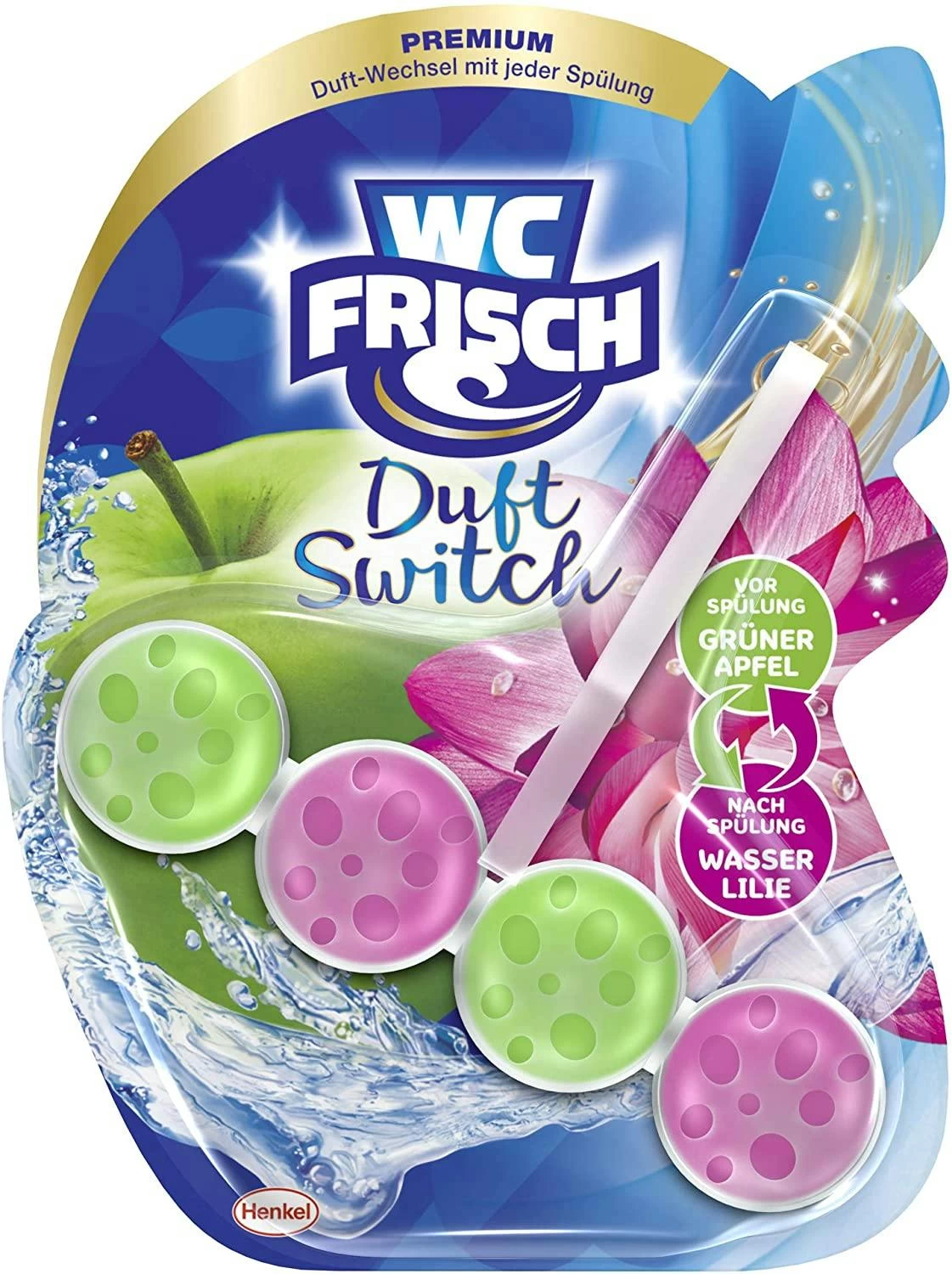 WC Frisch Duft Switch Saftiger Pfirsich Süßer Apfel 10x50g WC Reiniger Reinigung 7 WC Frisch Duft Switch Saftiger Pfirsich Süßer Apfel 10x50g WC Reiniger Reinigung – Bild 5