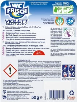 WC FRISCH Kraft Aktiv Violettspüler Magnolie 3x50g WC Reiniger Reinigung -Reinigungsmittel Laden b4f19231 4725 40ca 8d9a 43e17291d7bb