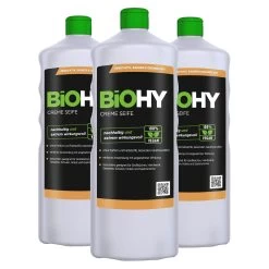 BiOHY Creme Seife (480x1l Flasche) | Hautschonende, Rückfettende Und Geruchsneutrale Handseife PHOSPHATFREI | Ohne Parfüm Und Farbstoffe -Reinigungsmittel Laden bf6456b1 935f 4d95 aeae 014876bb7558