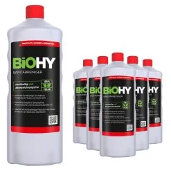 BiOHY Sanitärreiniger (480x1l Flasche) | Kalkzersetzendes Konzentrat Für Den Sanitärbereich | Badreiniger Mit Angenehme & Frischen Duft | EXTRA STARK 10 BiOHY Sanitärreiniger (480x1l Flasche) | Kalkzersetzendes Konzentrat Für Den Sanitärbereich | Badreiniger Mit Angenehme & Frischen Duft | EXTRA STARK -Reinigungsmittel Laden db136bf3 bd5c 4156 8100 92a1df108a54 2