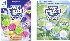 WC Frisch Duftspüler Set 1x 50g Minze & 1x 50g Urlaubsträume Hawaii WC Reiniger
