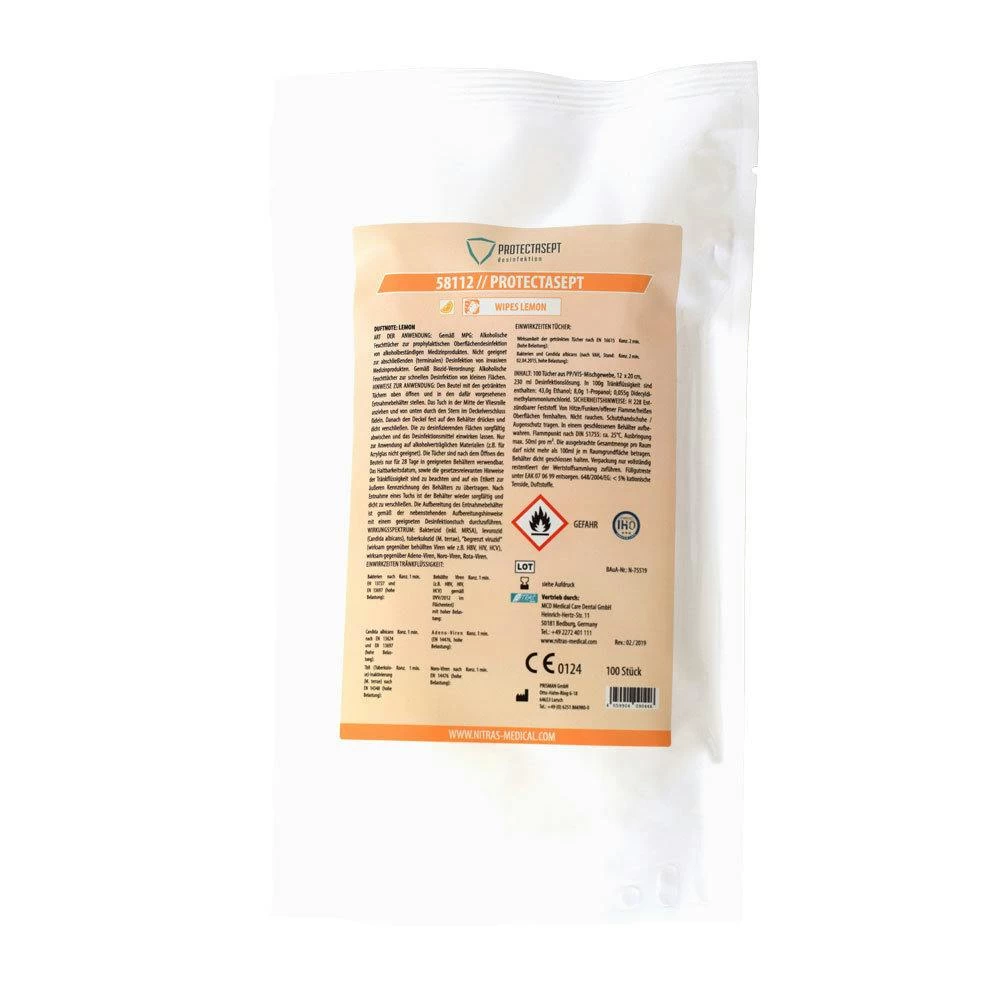 Nitras Desinfektionstücher Nachfüllbeutel 58112 Gebrauchsfertig VAH Gelistet 100 Stück 100 Stück 3 Nitras Desinfektionstücher Nachfüllbeutel 58112 Gebrauchsfertig VAH Gelistet 100 Stück 100 Stück