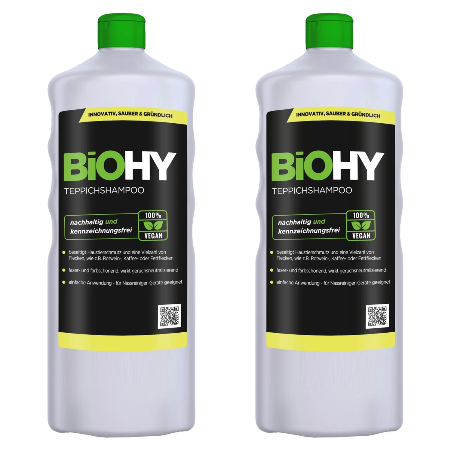 BiOHY Teppichshampoo (9x1l Flasche) | Teppichreiniger Ideal Zur Entfernung Von Hartnäckigen Flecken | SPEZIELL FÜR WASCHSAUGER ENTWICKELT 7 BiOHY Teppichshampoo (9x1l Flasche) | Teppichreiniger Ideal Zur Entfernung Von Hartnäckigen Flecken | SPEZIELL FÜR WASCHSAUGER ENTWICKELT – Bild 5
