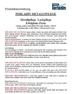 Perladin Premium Metallpflege Metallreiniger Paste EdelGlanz Tube 50ml Edelstahlpflege Reiniger -Reinigungsmittel Laden dfa07ef3 f877 4741 9624 b635f516b6cf 1