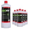 BiOHY WC-Reiniger (6x1l Flasche) | EXTRA STARK | Profi Bio Konzentrat | Dickflüssiges Reinigungs-Gel | Ideal Gegen Urinstein