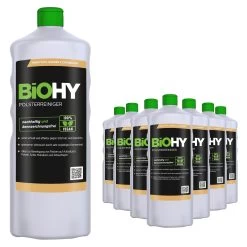 BiOHY Spezial Polsterreiniger (9x1l Flasche) | Ideal Für Autositze, Sofas, Matratzen Etc. | Ebenfalls Für Waschsauger Geeignet