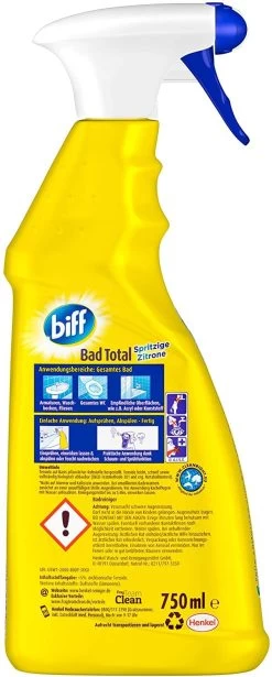 Biff Bad Total Zitrus Badreiniger 750ml Sprühflasche Reiniger Reinigungsmittel -Reinigungsmittel Laden eef71411 3f6d 4835 a0c5 6260b58b353d