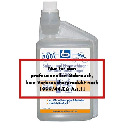 Dr. Becher "Dr. Becher" Sahne-und Eismaschinendesifektionsreiniger 1 L SE3000 Mit Dosierkopf 8 Dr. Becher "Dr. Becher" Sahne-und Eismaschinendesifektionsreiniger 1 L SE3000 Mit Dosierkopf – Bild 6