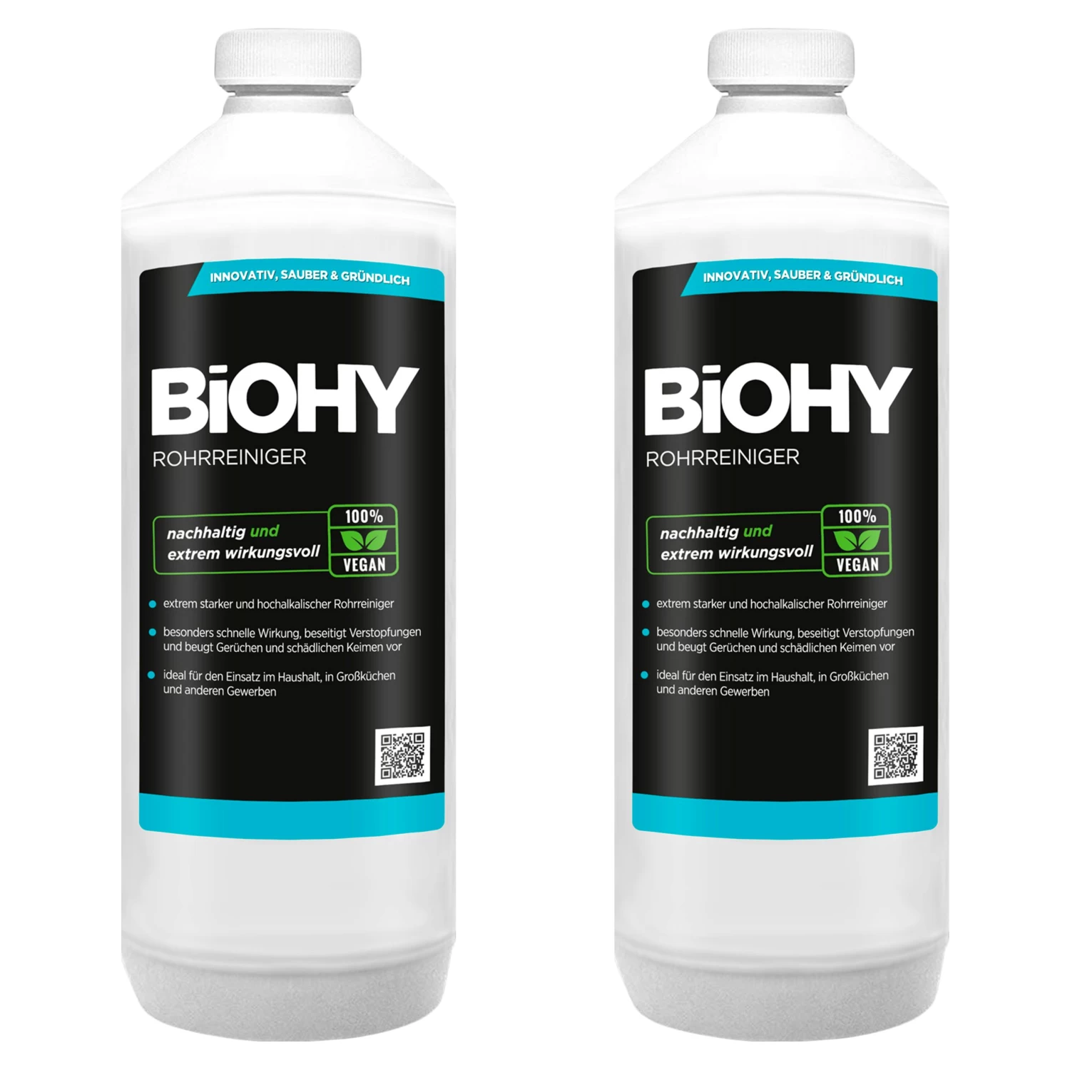 BiOHY Rohrreiniger (12x1l Flasche) | EXTRA STARK | Flüssiger, Hochkonzentrierter Abflussreiniger | Geruchsneutral | Für Alle Verstopfungen 6 BiOHY Rohrreiniger (12x1l Flasche) | EXTRA STARK | Flüssiger, Hochkonzentrierter Abflussreiniger | Geruchsneutral | Für Alle Verstopfungen – Bild 4