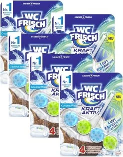 WC-Frisch Kraft Aktiv Duftspüler Coconut Water 5x50g WC Reiniger Reinigung